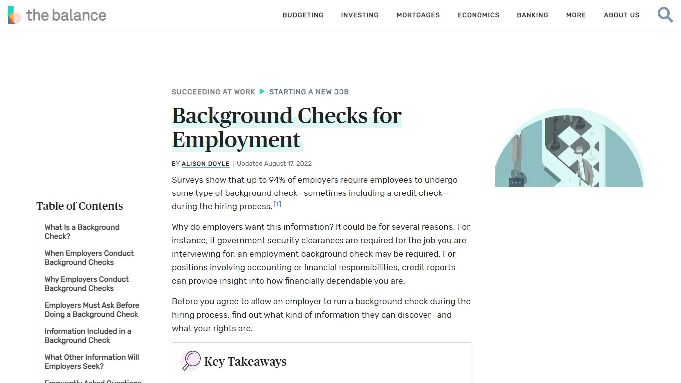 Background Checks for Employment - The Balance Careers